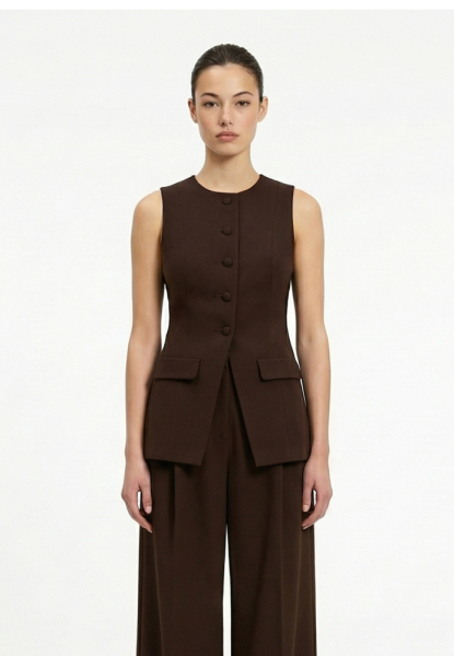 Жилет приталенный