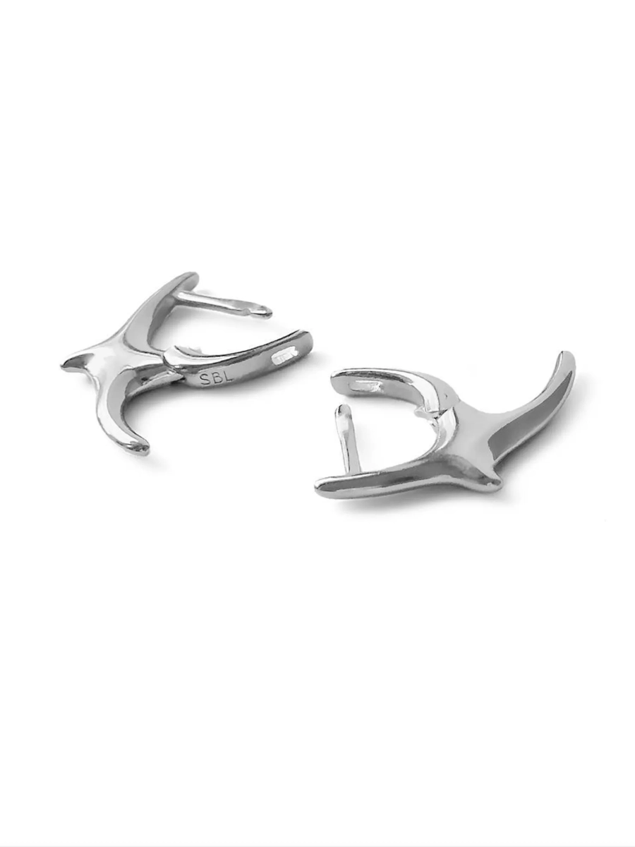 Серебряные серьги «Птицы» SBLESKOM, цвет: серебро, 12057 купить онлайн