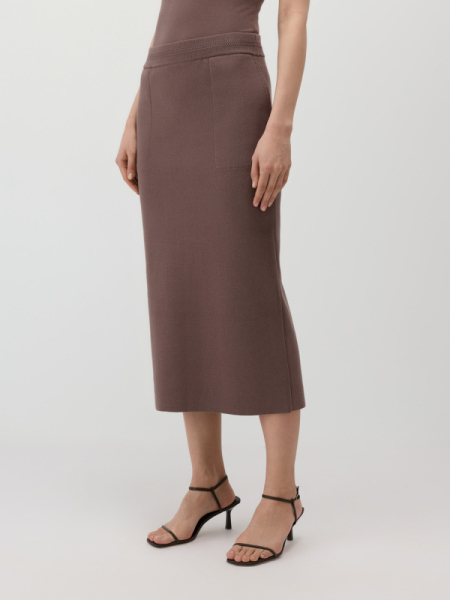 Прямая юбка с карманами