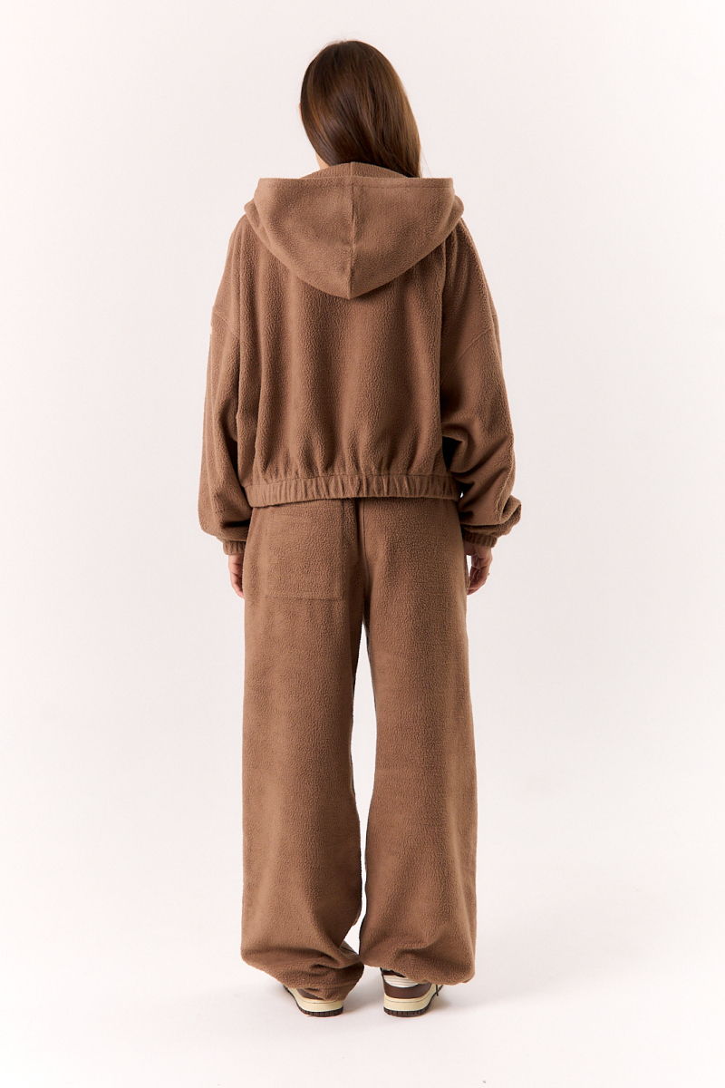 Худи zip curly ELASTIC, цвет: шоко,  со скидкой купить онлайн