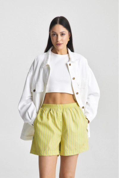 Шорты хлопковые Yellow Erist store, цвет: Желтый, НФ-00001874 купить онлайн