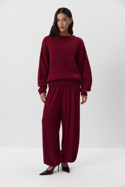 Джемпер из шерсти мериноса Charmstore, цвет: винный, 303-41898-451 купить онлайн
