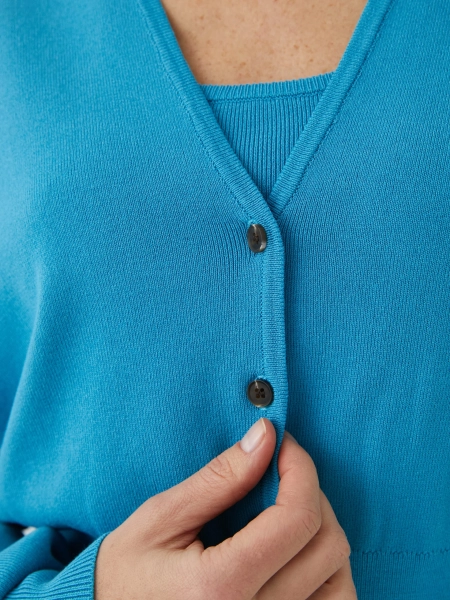 Кардиган с рукавом «летучая мышь» Marou, цвет: голубой, Mar_26021404 купить онлайн