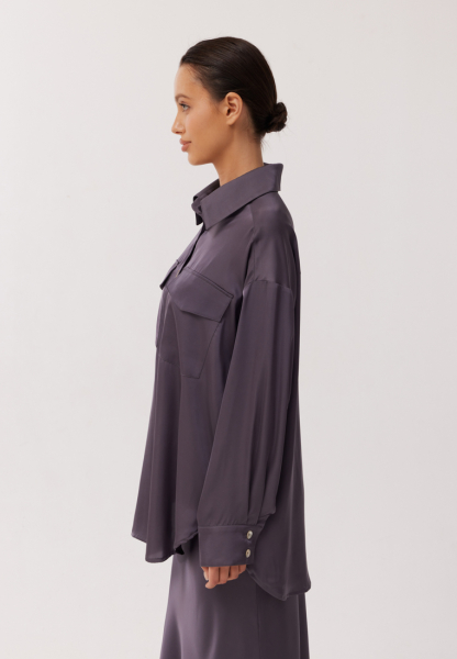Рубашка WooLook, цвет: графит, PS/ShirtClassic/W/Grey со скидкой купить онлайн