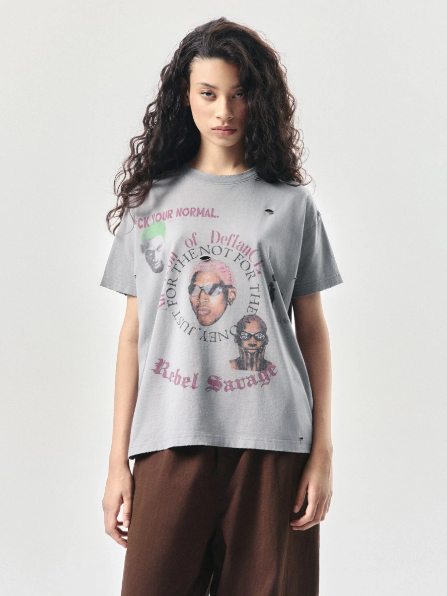 Футболка Посмотри, кем я стал NAIPACHE, цвет: серо-синий, 2611007800 купить онлайн