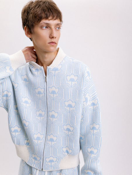 Бомбер Street style CREATORÉ, цвет: голубой, 05-СТ05012/19.5 купить онлайн