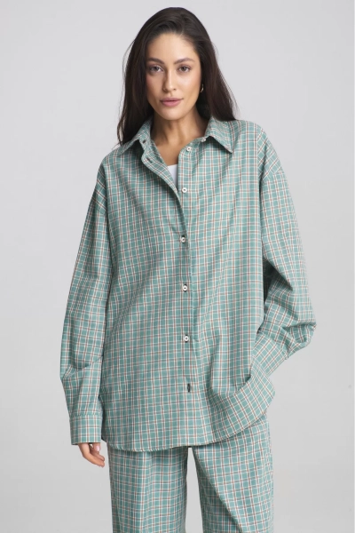 Костюм Summer в клетку Turquoise Erist store, цвет: бирюзовый, НФ-00002464 купить онлайн