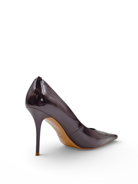 Туфли на каблуке из натуральной кожи GRANDERA, цвет: серый 18132-1a-28 (991) купить онлайн