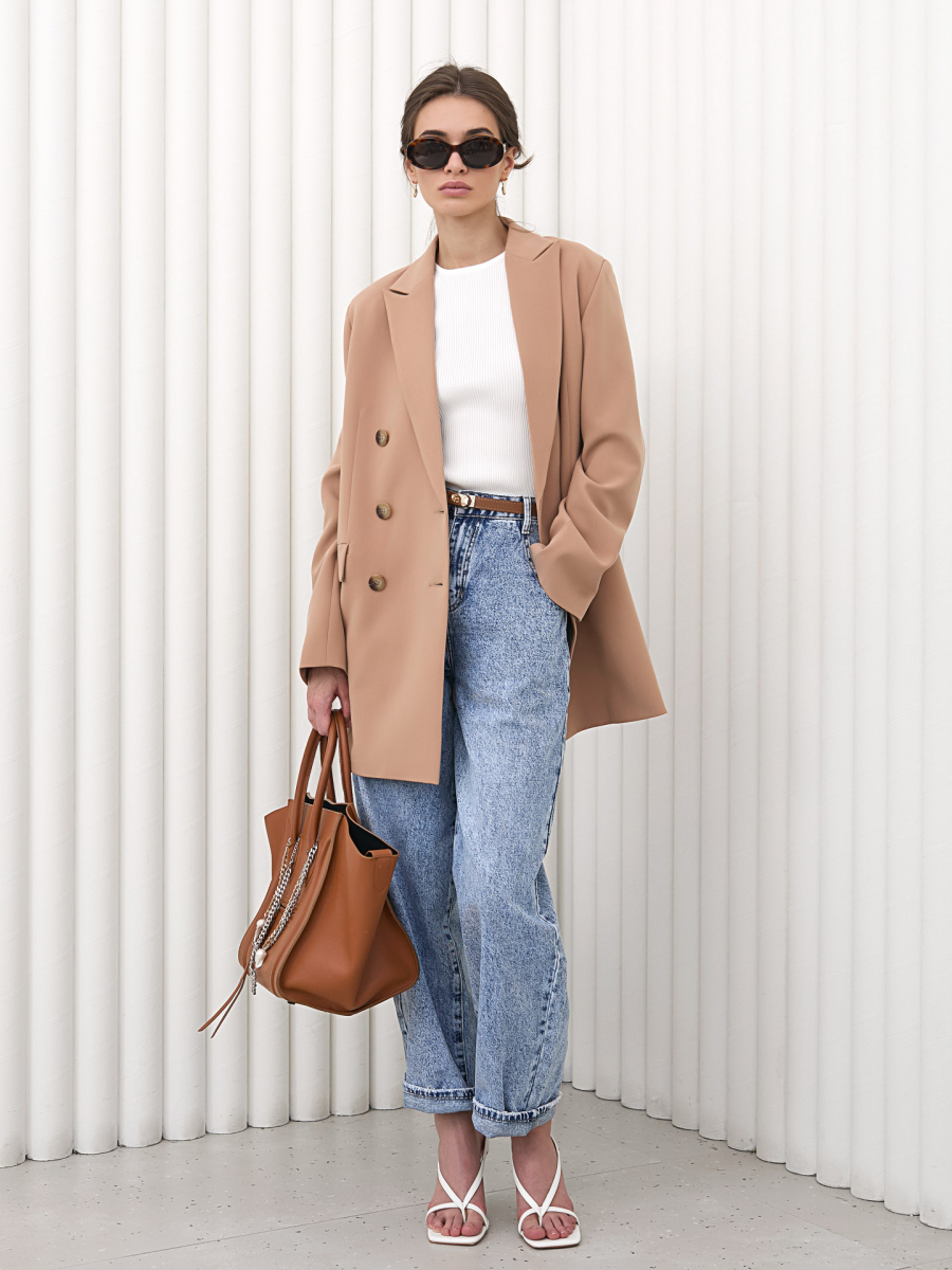 Джинсы-баллон I.B.W., цвет: голубой, TR036 купить онлайн