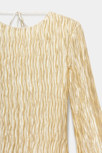 Платье плиссе с открытой спинкой REFERT, цвет: молочный, 08-3953/1-2511 купить онлайн