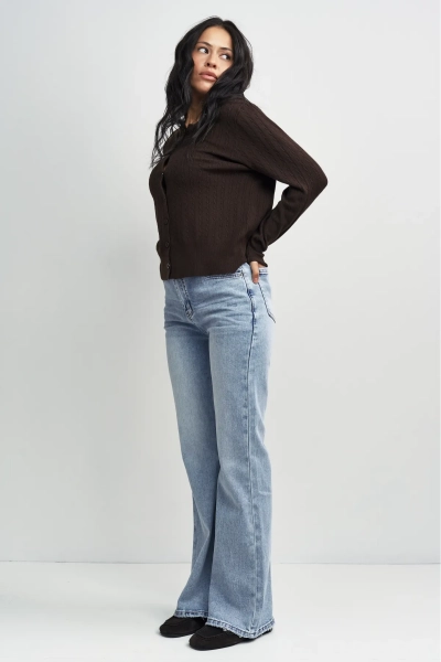 Джинсы клеш Erist store, цвет: голубой, НФ-00003434 купить онлайн