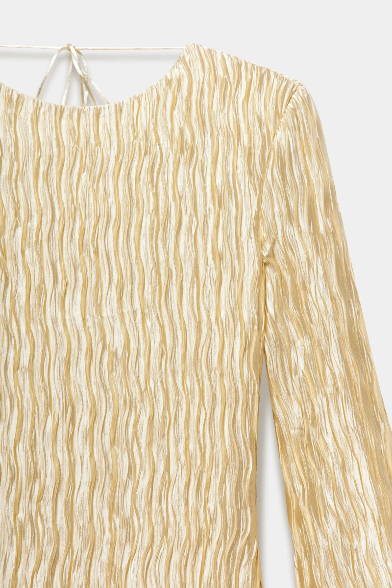 Платье плиссе с открытой спинкой REFERT, цвет: молочный, 08-3953/1-2511 купить онлайн