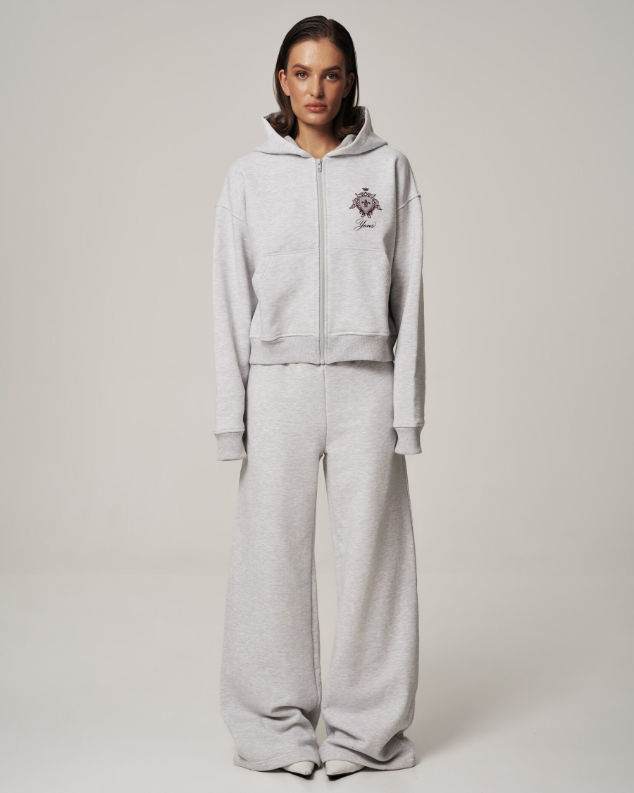 Худи YONS STUDIOS MELANGE YONS, цвет: серый, YO-787 купить онлайн