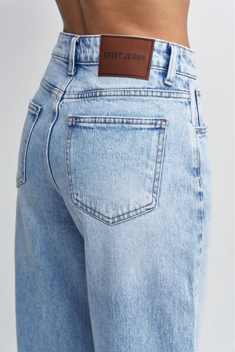 Джинсы трубы Erist store, цвет: голубой, НФ-00003433 купить онлайн
