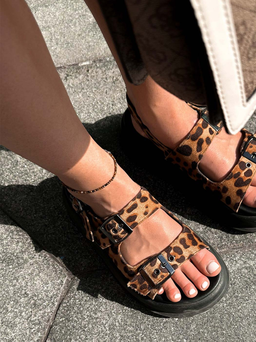 Браслет на ногу Линия из тигрового глаза