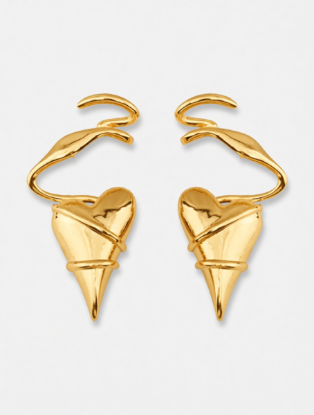 Серьги love style