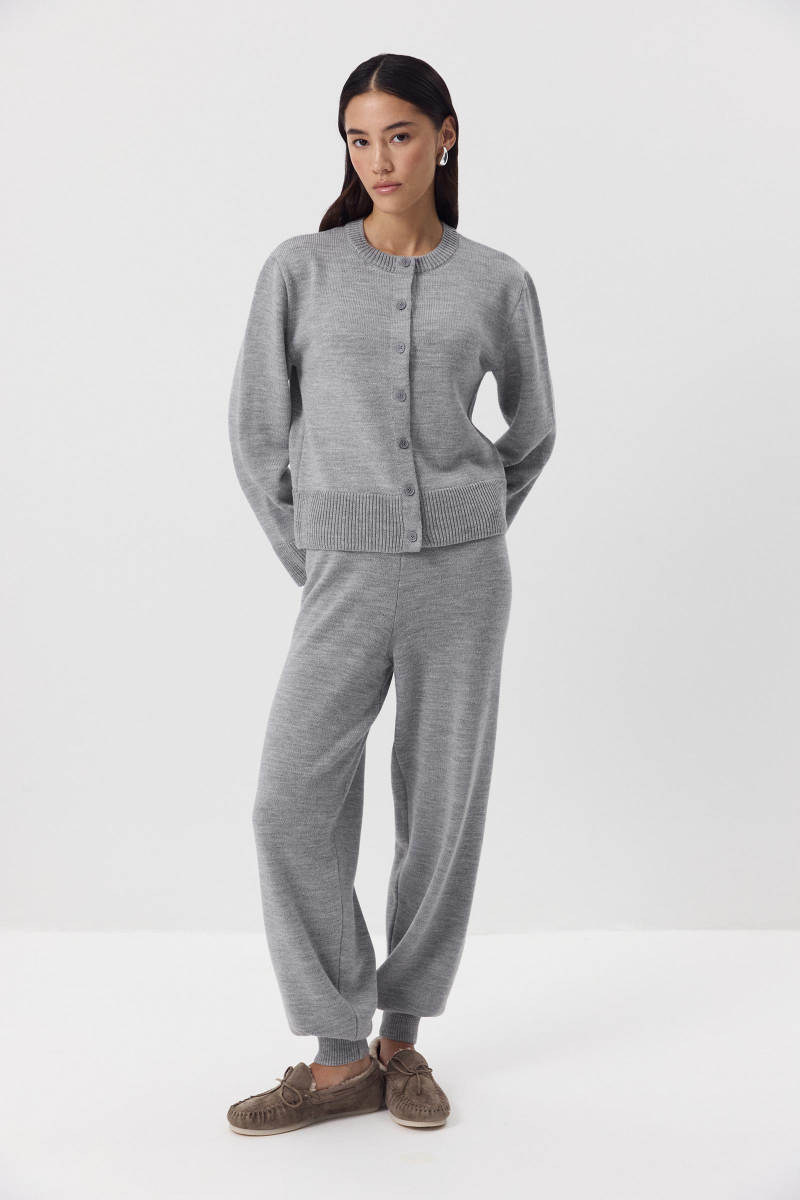 Кардиган из шерсти Charmstore, цвет: серый, 305-42898-884 купить онлайн