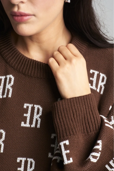 Джемпер Cotton Jacquard Choco Erist store, цвет: шоколадный, НФ-00001976 купить онлайн