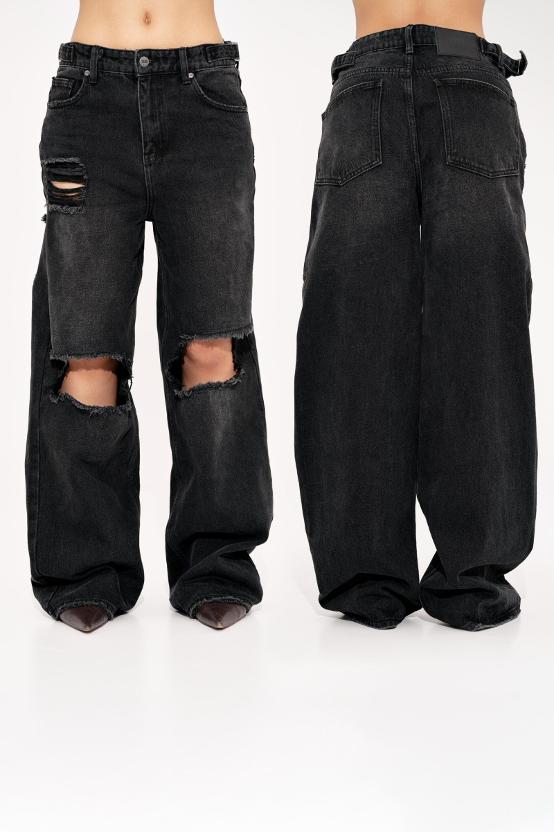 Джинсы MAMA NE POYMET BLACK YONS, цвет: Черный, YO-387 купить онлайн