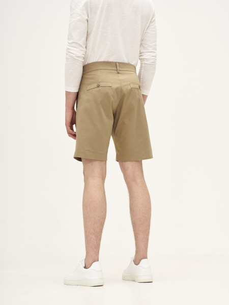 Шорты из хлопка Classic Straight BUCHNER, цвет: бежевый PN0123003BG |новая коллекция купить онлайн
