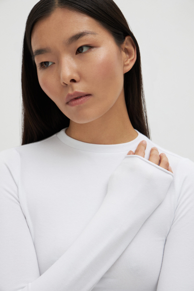 Лонгслив slim white svoystvo, цвет: белый, LSW купить онлайн