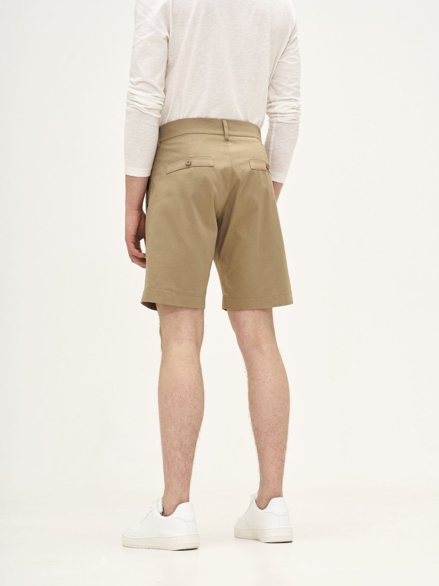 Шорты из хлопка Classic Straight BUCHNER, цвет: бежевый PN0123003BG |новая коллекция купить онлайн