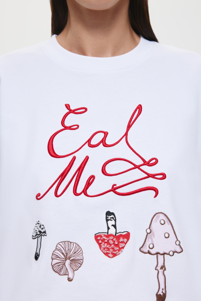 Хлопковая футболка DREAMS BY ALENA AKHMADULLINA, цвет: белый, 225103120404461/402000 купить онлайн