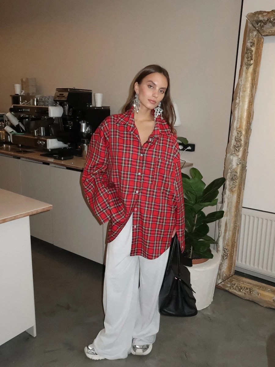 Рубашка "OLD SCHOOL" MIARTLAND, цвет: красный, НФ-00000107 купить онлайн