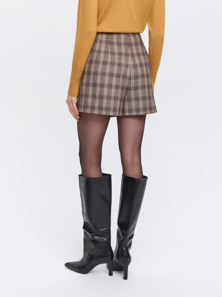 Юбка-шорты ANNA PEKUN, цвет: коричневый,  купить онлайн