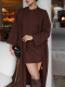 Накидка из фактурного трикотажа VELVET, цвет: шоколадный, 00-00004841 купить онлайн