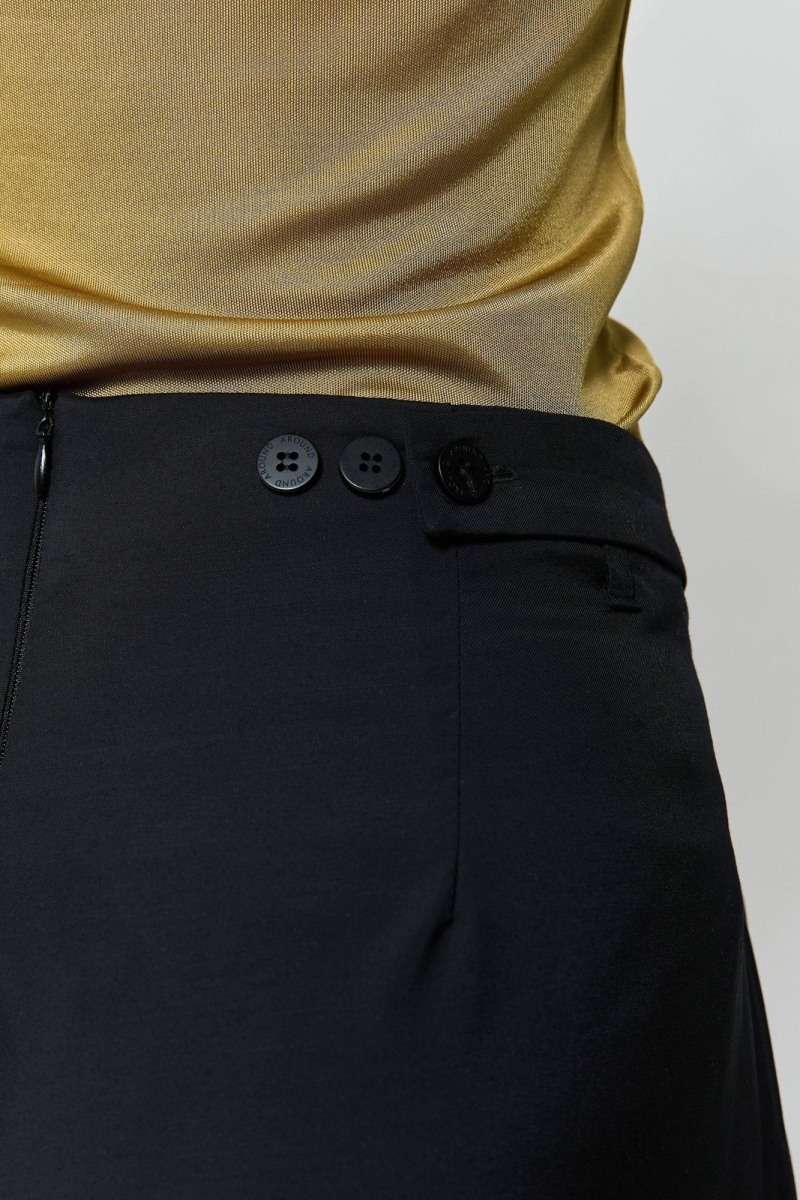 Брюки из тонкой шерсти AROUND, цвет: Черный, 2816_45WP01 купить онлайн