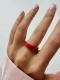 Керамическое кольцо "Dark red" SBLESKOM, цвет: серебро, 12102 купить онлайн