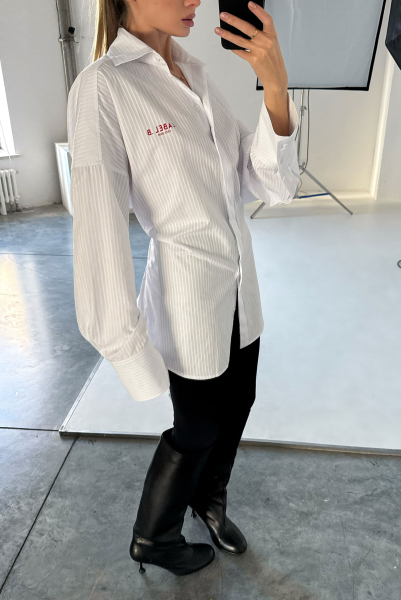 Рубашка с широкими манжетами WHITE Label .B, цвет: WHITE, ТР.06.5.6036/4WH купить онлайн