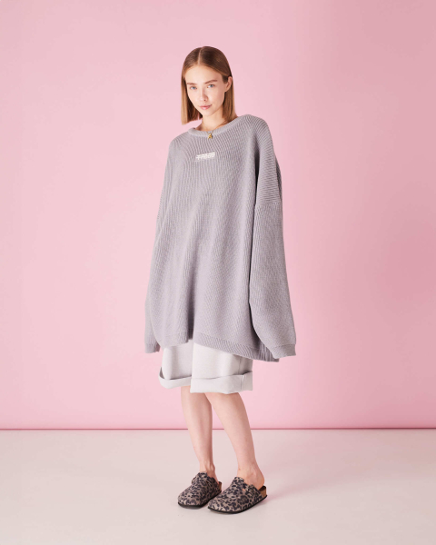 Свитер из мериноса TABOO, цвет: серый, svgrover купить онлайн