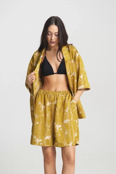 Костюм с шортами Asian mood Golden Erist store, цвет: золотой НФ-00002465 |новая коллекция купить онлайн