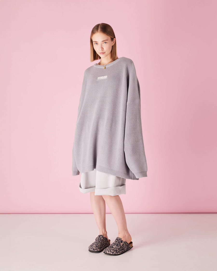 Свитер из мериноса TABOO, цвет: серый, svgrover купить онлайн