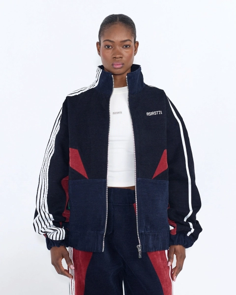 Олимпийка из велюра с лампасами ASIA ST 71, цвет: синий,  купить онлайн