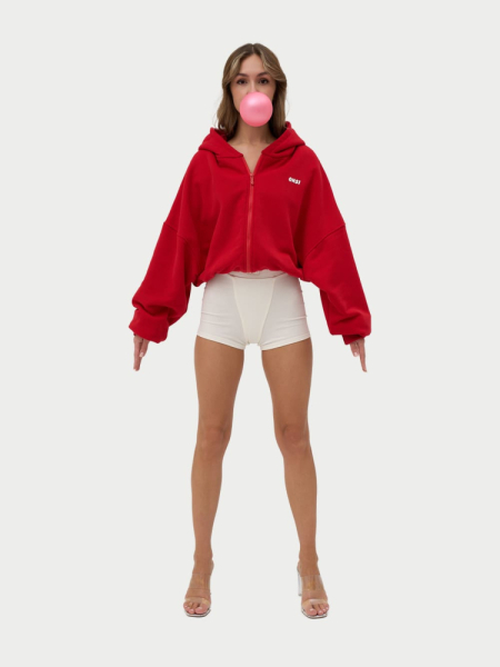 Crop Худи утепленное с кулиской