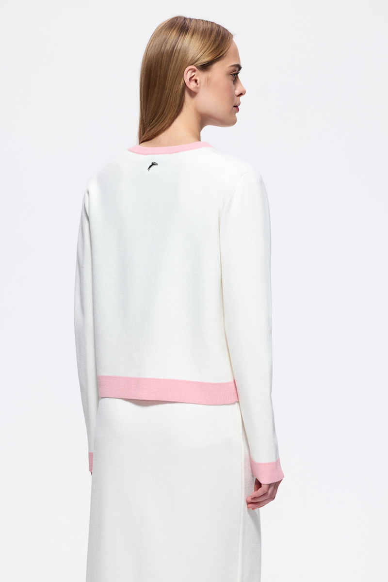 Кардиган с завязками-бантами DREAMS BY ALENA AKHMADULLINA, цвет: белый, 126104040304455/102000 купить онлайн