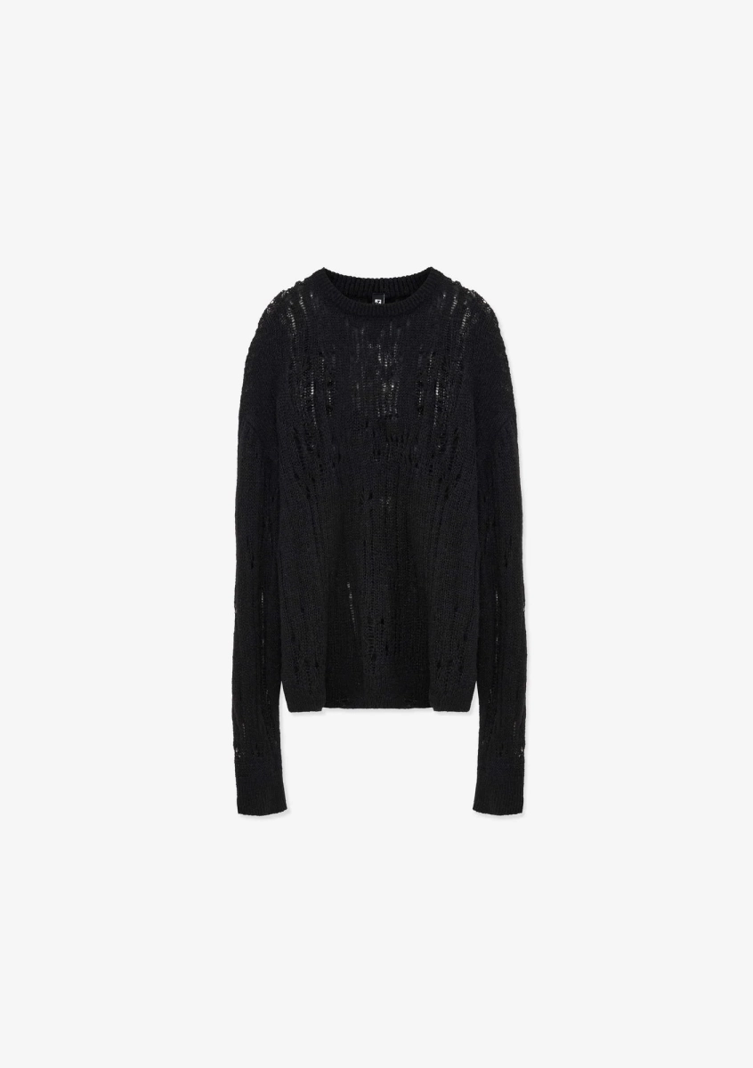 Свитер с круглым вырезом KRAKATAU, цвет: Черный, Sw46-1 купить онлайн