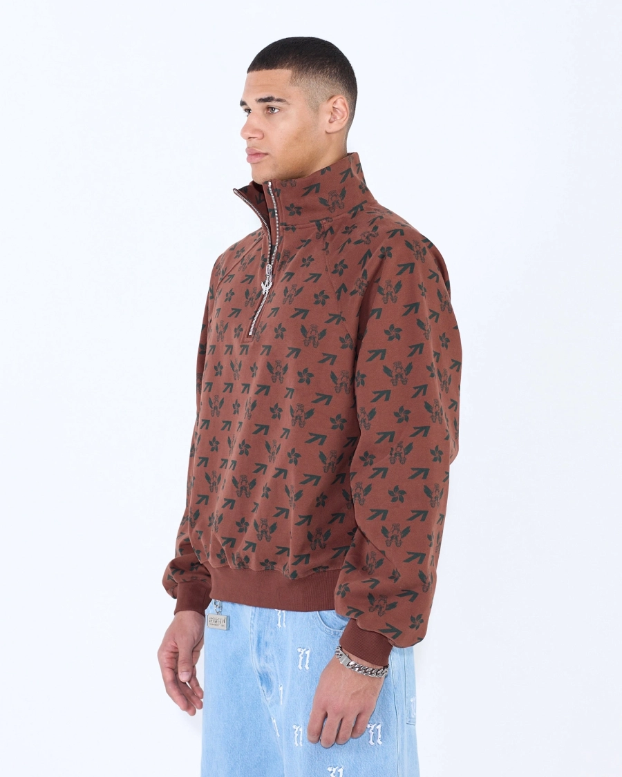 Свитшот PATTERN FLYING A BROWN ASIA ST 71, цвет: коричневый, Ast71.swt-pattern-A-br купить онлайн