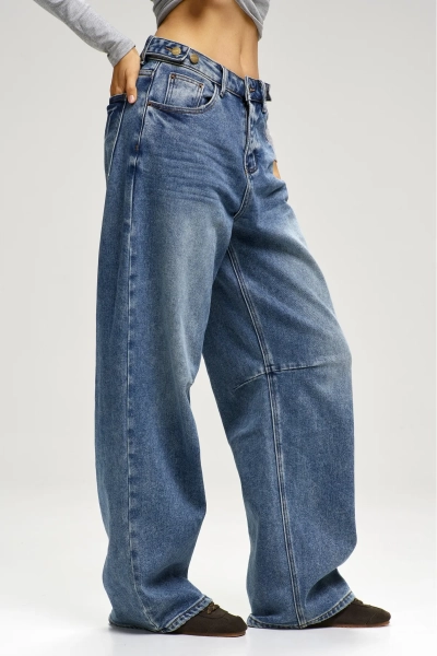 Джинсы BAGGY five buttons Blue Erist store, цвет: синий, НФ-00003077 купить онлайн