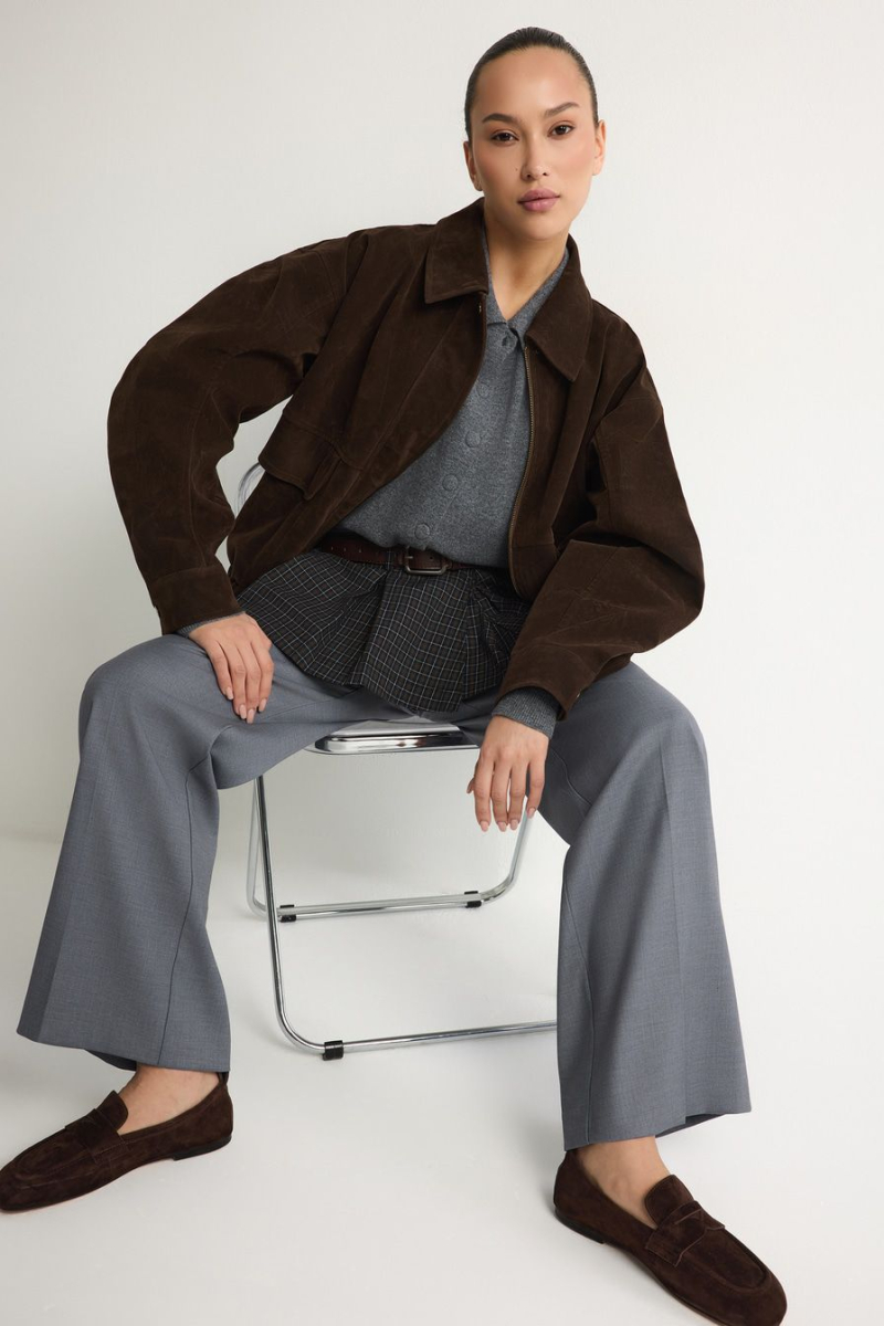 Брюки с баской TOPTOP, цвет: серый, TT.030.18506.800 купить онлайн