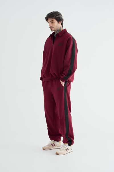 Джоггеры DRIVE CULT, цвет: бургунди,  купить онлайн