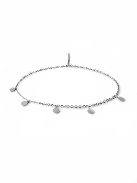 Серебряное колье-чокер «Монеты»