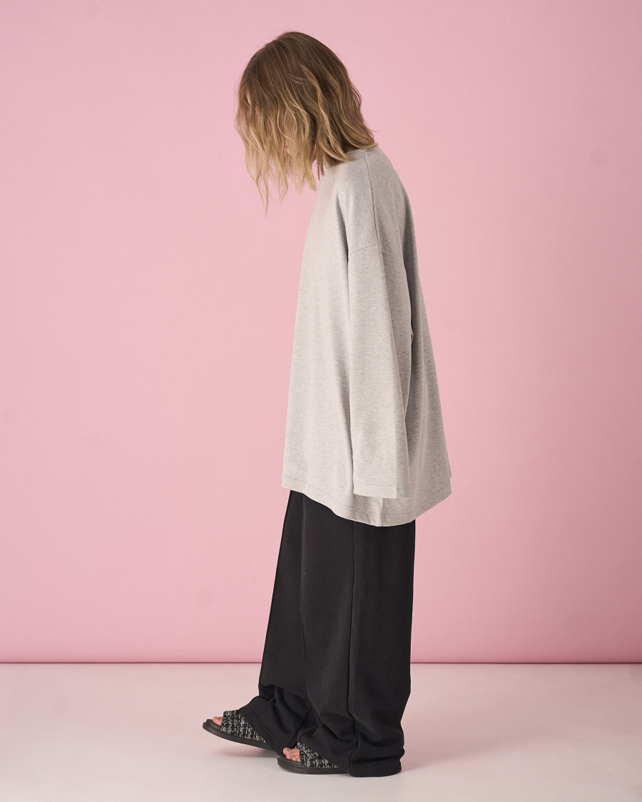 Лонгслив макси овер TABOO, цвет: меланж, Lmogr купить онлайн