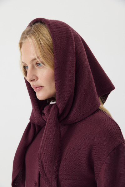 Косынка из шерсти Charmstore, цвет: сливовый 602-42998-680 купить онлайн