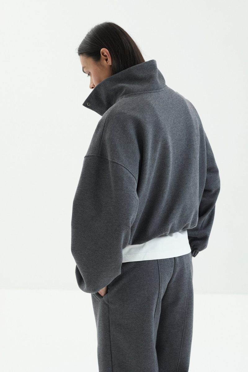 Свитшот PACE marte, цвет: темный меланж,  купить онлайн