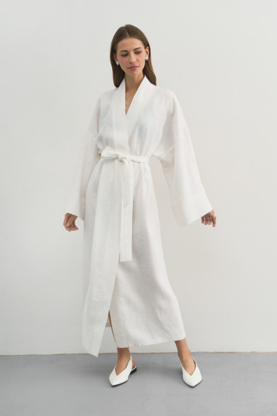 Кимоно Jane PURE LINEN, цвет: белый  купить онлайн