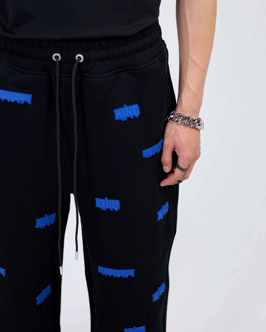 Джоггеры KINO PATTERN LOGO 580GR ASIA ST 71, цвет: Черный, Ast71.kino-jogg-pattern-bl купить онлайн